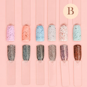 Miss Cherry Chocolate Efecto sal Marina gel semipermanete traslucido con efecto textura