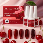 Miss Cherry Gel ojo de gato CHERRY Picota 10ml 6 Piezas Gel Semipermanente