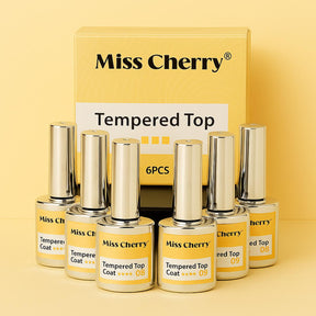 Miss Cherry Tempered TOP Coat Alta resistencia profesional para manicura