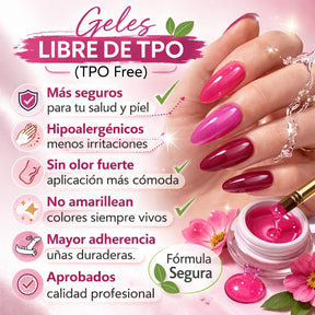 HEMATPOFree Miss Cherry Rose gama ojo de gato efecto gel para uñas