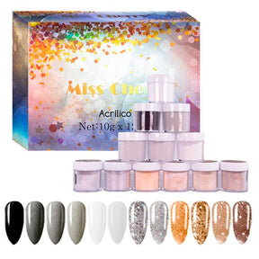 Miss Cherry Polvo Acrilico Para Uñas Esculturales 12 Pzs 10g