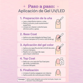 Miss Cherry Gama Gel LECHOSO 10ml 6 Piezas gel semipermanente UV LED profesional Nails manicura uñas