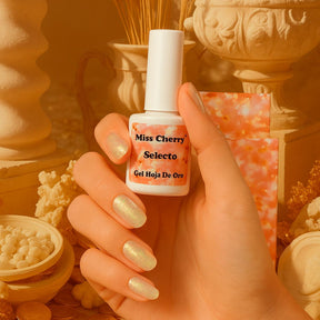 Miss Cherry Gama Hoja de oro gel semipermanente profesional UV LED manicura 12 p