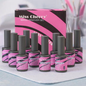 Miss Cherry Magic Remover Gel 12 PZAS removedor de gel semipermanente sin maltratar la uña