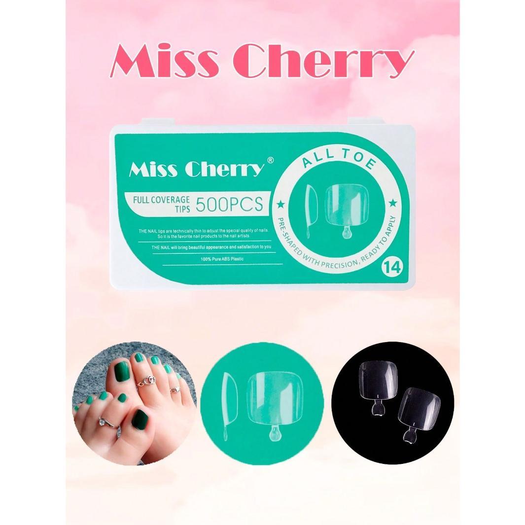 Miss Cherry Tips para el arte de las uñas acrilicas naturales 500 pcs