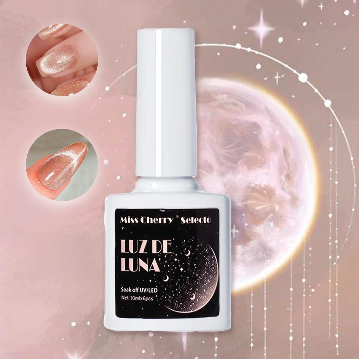 Miss Cherry Gel Luz de Luna 1pieza con efecto ojo de gato gel semipermanenete UV/LED uñas manicura