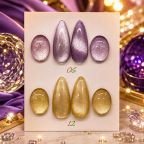 Miss Cherry Esmalte Efecto ojo de gato SAMBA 6 pcs gel semi permanente  UV LED para uñas manicura profesional Nails Art