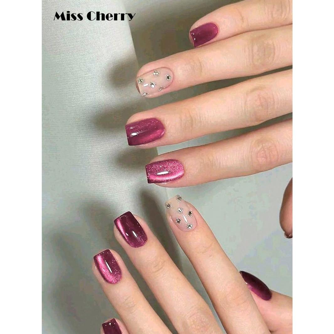 Miss Cherry Gama Jelly Ice Efecto ojo de gato Gel semipermanente UV LED uñas manicura arte en uñas