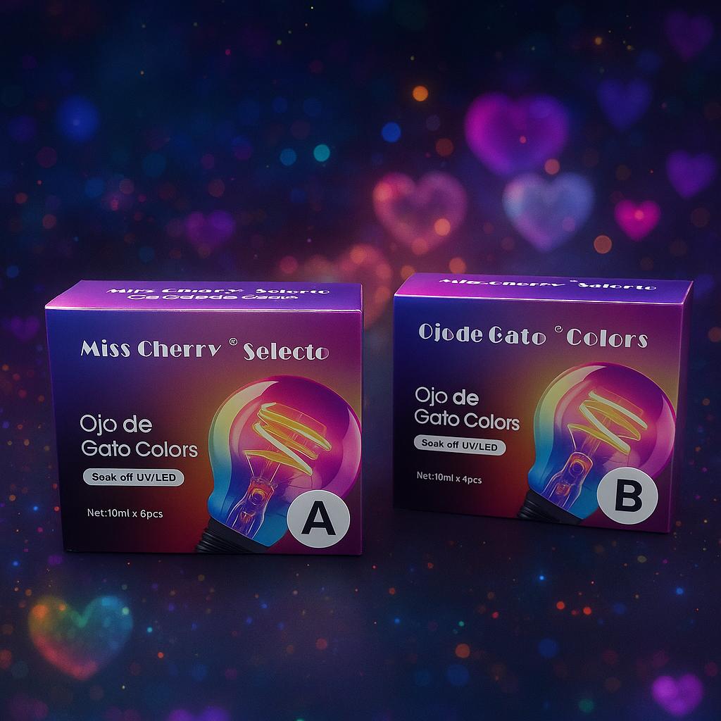 Miss Cherry Gama Ojo de gato COLORS UV LED profesional uñas