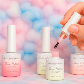 Miss Cherry Rubber Pastel 12p Gel semipermanente UV LED nail uñas manicura