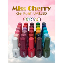 MISS CHERRY Gel esmalte semipermanente para uñas Uv Led GAMA DE 30 PZS