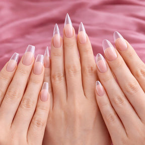 Miss Cherry 504pcs Tips Pre limado para Uñas Soft Gel Incluye 12 Tamaños Uñas Postizas Transparentes