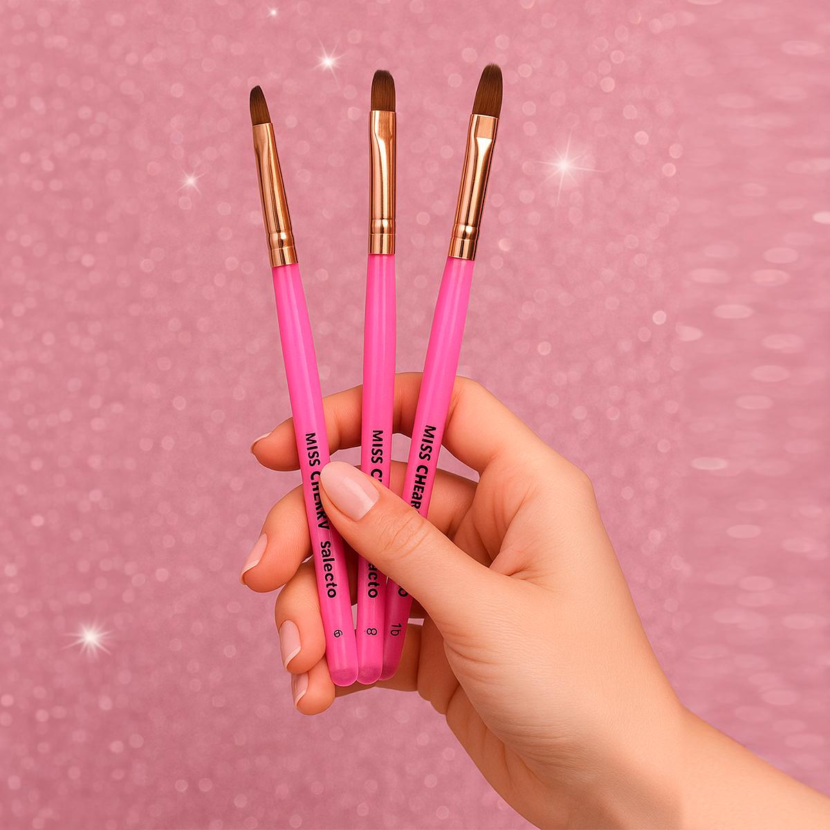 Miss Cherry de Juego pinceles profesionales SET para detalle técnica de diseño uñas manicura acrilico