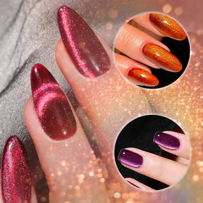 Miss Cherry Gama Atardecer Gel semipermanente UV LED  Efecto Ojo de gato arte en uñas manicura profesional 10ml 6 Piezas