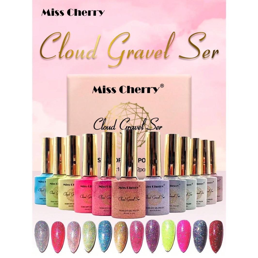 Miss Cherry Cloud Gravel Ser gel semipermanente UV/LED 12 p