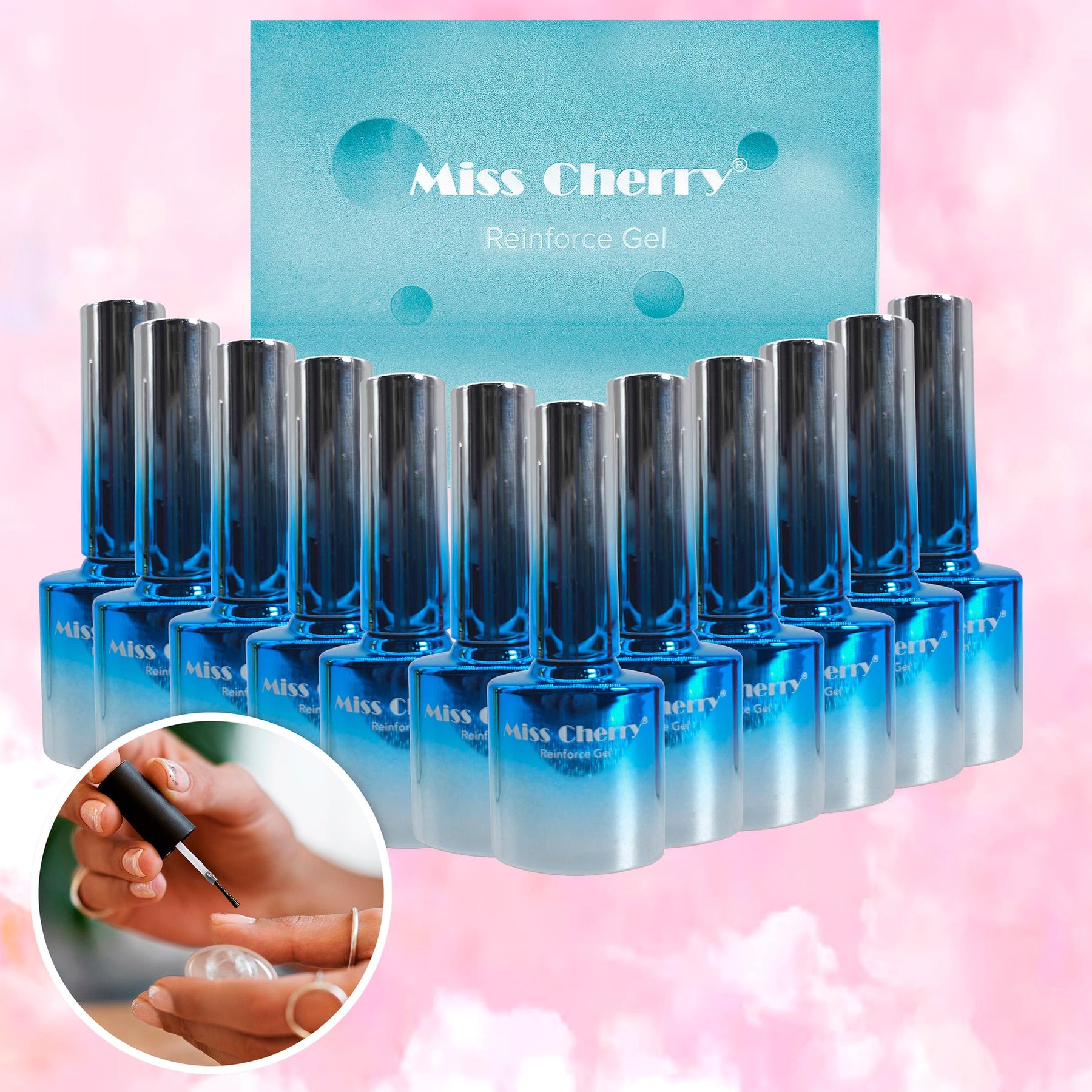 Miss Cherry Top Esmalte de Efectos para Uñas Nails 10 ml 12 pcs