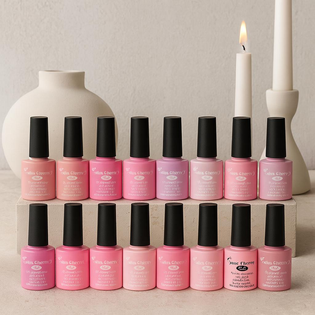 MISS CHERRY Gel esmalte semipermanente para uñas UV-Led GAMA 12 pcs