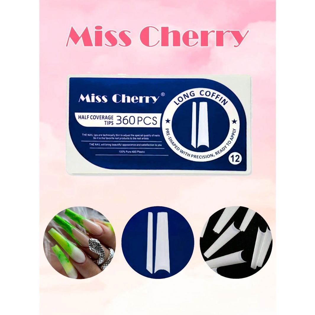 Miss Cherry Tips para el arte de las uñas acrilicas naturales 500 pcs