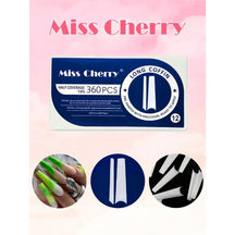 Miss Cherry Tips para el arte de las uñas acrilicas naturales 500 pcs