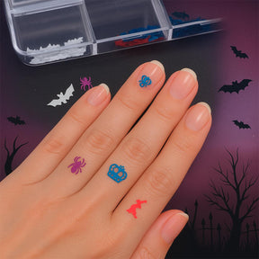 Miss Cherry Decoraciones Halloween Para Uñas  Dijes Figuras Nail - 2 Estuches