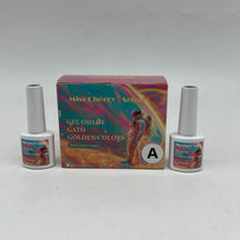 Miss Cherry Gama GOLDEN COLORS Efecto ojo de gato, manicura profesional Nail  10ml 6 Piezas