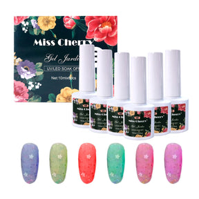 Miss Cherry Gel Jardin UV/Led Esmalte para Uñas 10 ml 6 pzs
