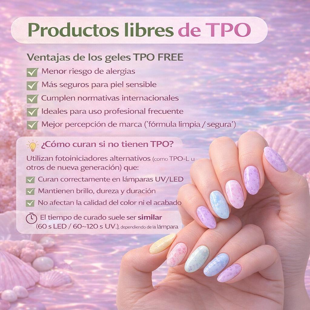 HEMA TPO Free Miss Cherry Olas gama TPO FREE profesiona uñas gel efecto UV LED
