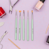Miss Cherry Juego de pinceles 5 piezas para uñas Manicura diseño