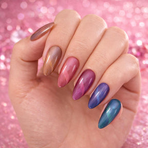 HEMATPOFree Miss Cherry Gama 6pz ojo de gato zafiro efecto uñas gel