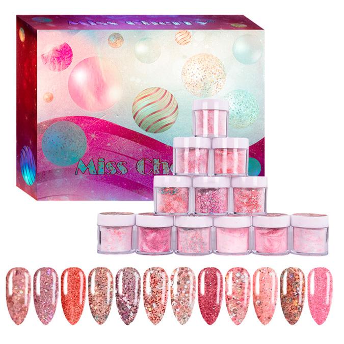 Miss Cherry Polvo Acrilico Para Uñas Esculturales 12 Pzs 10g
