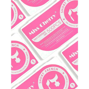 Miss Cherry Tips para el arte de las uñas acrilicas naturales 500 pcs