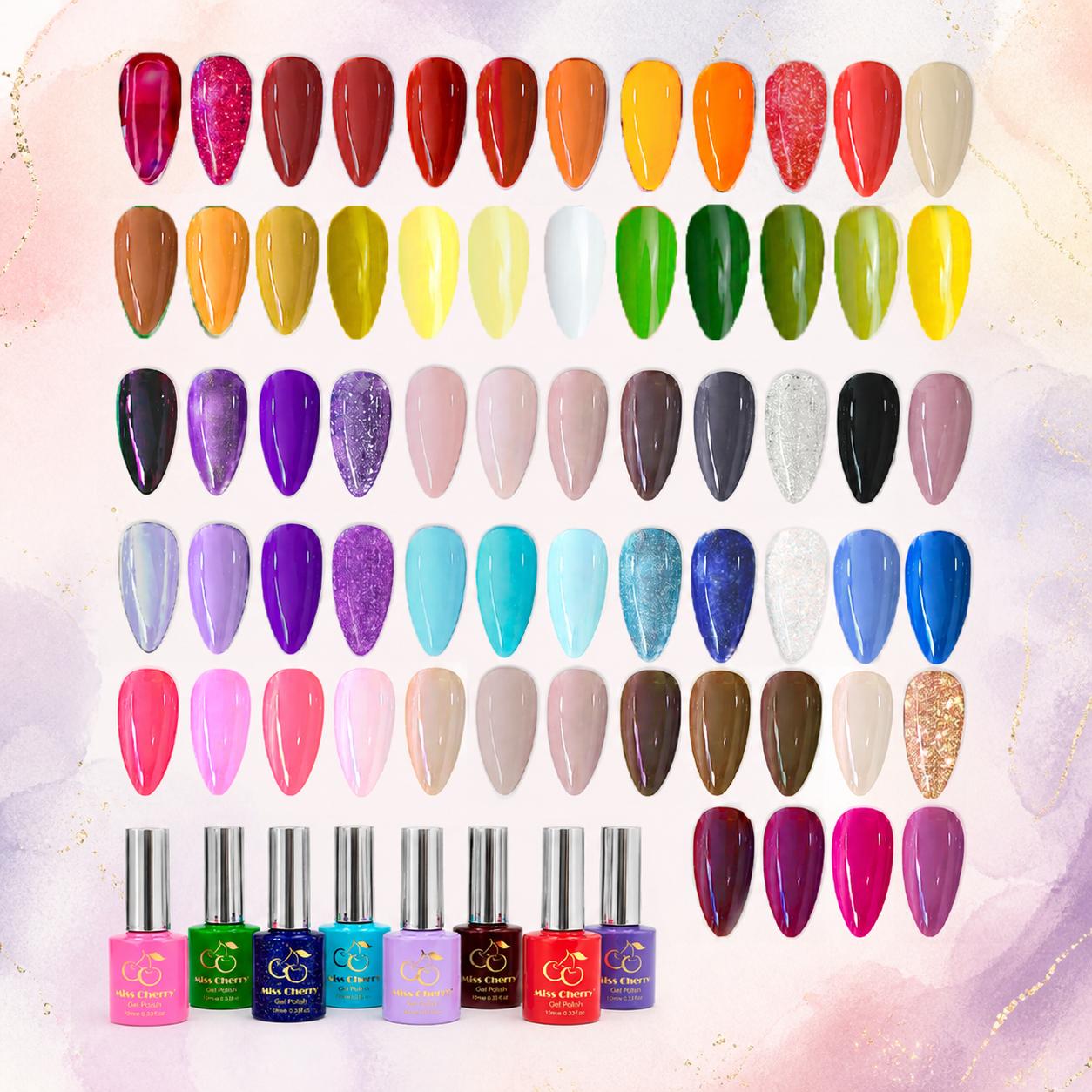 Miss Cherry Gel Semipermanente 64 Piezas Varios colores 10ml