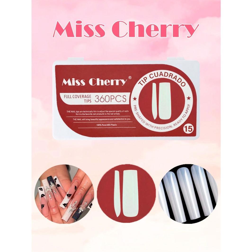 Miss Cherry Tips para el arte de las uñas acrilicas naturales 500 pcs